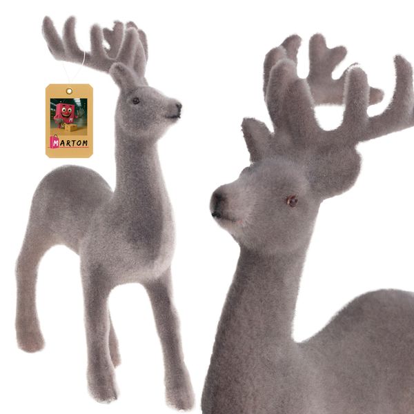 Renifer Flokowany Plastik zdjęcie 14