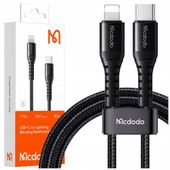 mcdodo krótki kabel usb-c lightning szybkie ładowanie do iphone 13 14