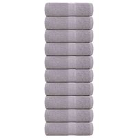Ręczniki 10 szt. FROGN Szare 30x30 cm 100% bawełna