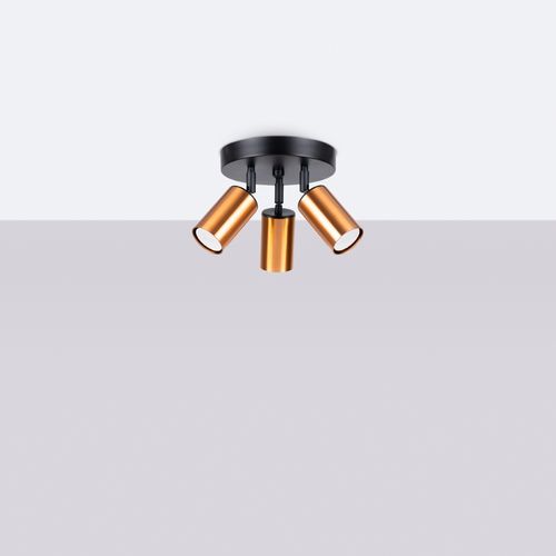 Plafon WINX 3P czarny/miedź na Arena.pl