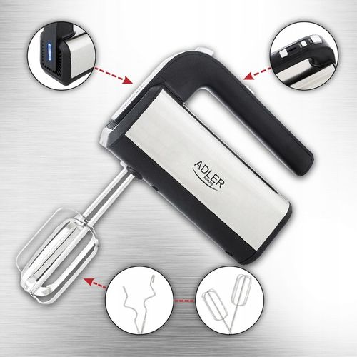 MIKSER RĘCZNY ROBOT KUCHENNY TURBO 800W 5 BIEGÓW na Arena.pl