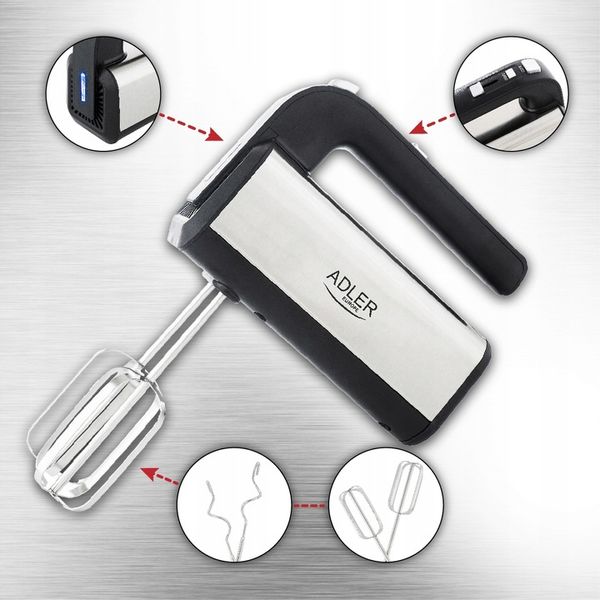 MIKSER RĘCZNY ROBOT KUCHENNY TURBO 800W 5 BIEGÓW zdjęcie 3