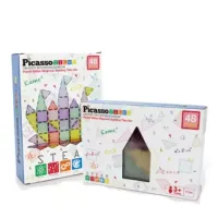 Klocki magnetyczne konstrukcyjne 48el Picasso Tiles duże EDUKACYJNE dzieci