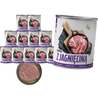 MOKRA KARMA DLA PSA TufTuf Puszka mielonka z jagnięciną ZESTAW 12x800g