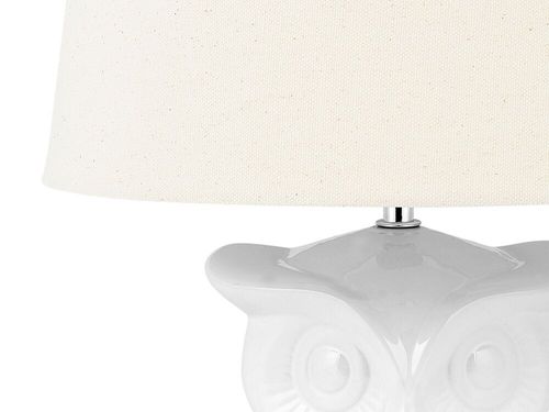 Lampka Nocna Ceramiczna Biała Owl na Arena.pl