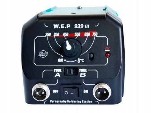 WYPALARKA DO DREWNA SKÓRY PIROGRAF WEP 939-III dwie kolby do szybkiej na Arena.pl