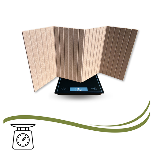 Panele ścienne LAMELE FILCOWE 3D 60x120cm filc CIEMNY BEŻ 29 + PINEZKI na Arena.pl