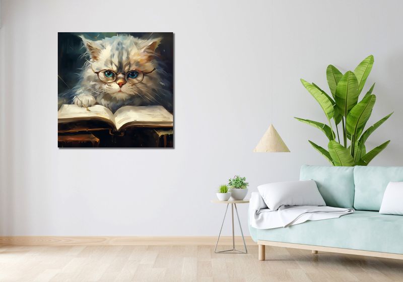 Obraz 90x90cm Ucz Się Ucz zdjęcie 2