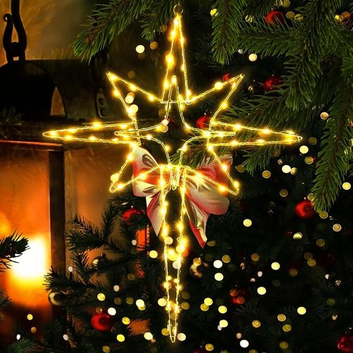 Świąteczna Dekoracja Okienna LED na Baterię Gwiazda 2 szt. na Arena.pl