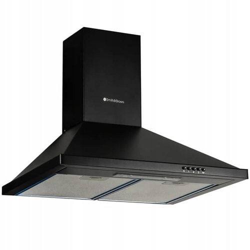 OKAP KUCHENNY KOMINOWY ŚCIENNY 60CM CZARNY LED na Arena.pl