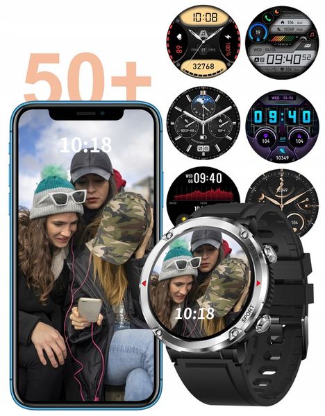 ZEGAREK MĘSKI SMARTWATCH SHD 400px CIŚNIENIOMIERZ PULSOMETR ROZMOWY PL MENU zdjęcie 11