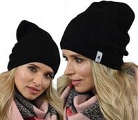 damska CZAPKA na polarze smerfetka beanie