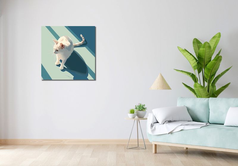 Obraz 70x70cm Kocia Persona zdjęcie 2
