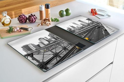 SZKLANA DESKA NA KUCHENKĘ 2x30x52 045C MIASTO na Arena.pl