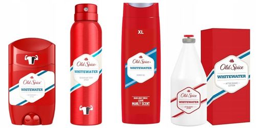 OLD SPICE WHITEWATER ZESTAW A/S+SZTYF+SPRAY+ŻEL400 na Arena.pl