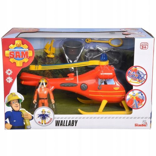 SIMBA HELIKOPTER RATUNKOWY STRAŻAK SAM + FIGURKA na Arena.pl