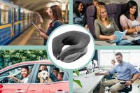 PODUSZKA PODRÓŻNA TURYSTYCZNA ZAGŁÓWEK NA SZYJĘ DO SAMOCHODU MEMORY