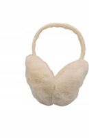 Mięciutkie pluszowe nauszniki rozmiar uniwersalny kremowe MF337329