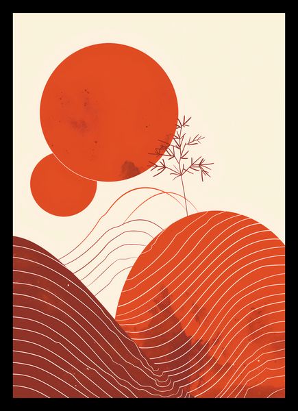 Plakat 21x29,7cm Ciepło Czerwieni zdjęcie 2