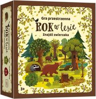 Gra planszowa Rok w lesie: Znajdź zwierzaka (druga edycja) Kukuryku