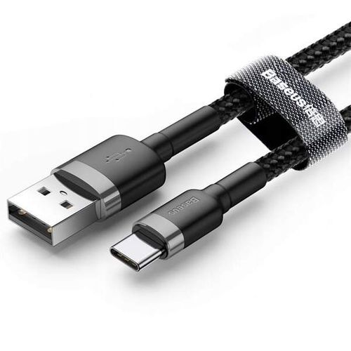 Kabel Baseus Kevlar USB do Type-C, 2A, 2 metry, szaro - czarny na Arena.pl
