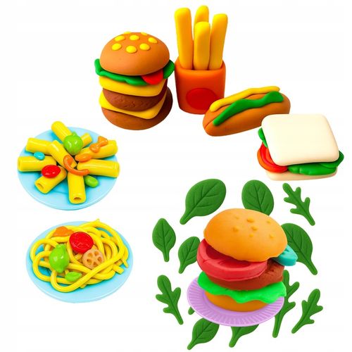 Ciastolina makaron maszynka ciasto masa plastyczna zestaw kreatywny 18w1 na Arena.pl