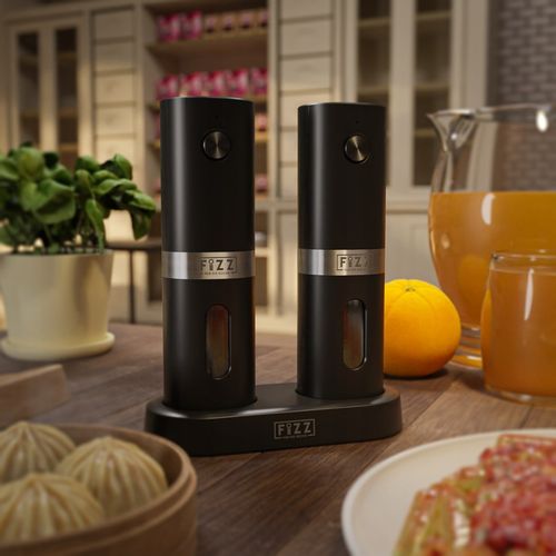 Młynek elektryczny do pieprzu i soli Fizz z akumulatorem Podstawka na Arena.pl