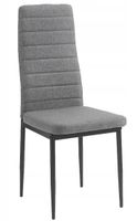 Krzesło tapicerowane nowoczesne do jadalni salonu Mark6 szare