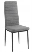Krzesło tapicerowane nowoczesne do jadalni salonu Mark6 szare