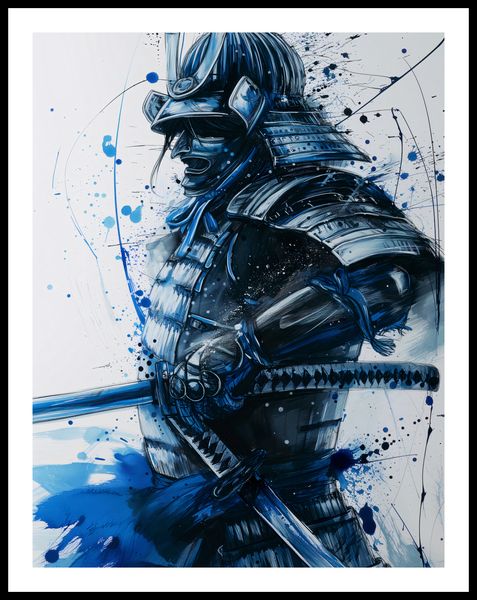 Plakat 50x65cm Samuraj w Błękicie zdjęcie 3
