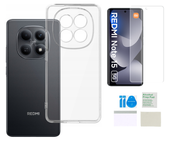 Etui silikonowe 2mm do XIAOMI REDMI NOTE 15 4G 5G case + folia ochronna TPU