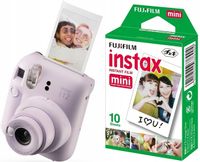 Aparat Fujifilm Instax Mini 12 fiolet + wkład biała ramka