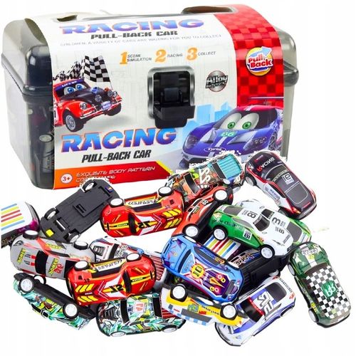 DUŻY ZESTAW SAMOCHODÓW RESORKI resoraki W WALIZCE AUTKA autko z napędem na Arena.pl