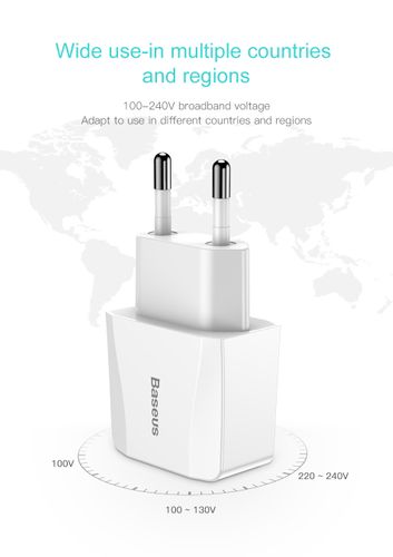 ŁADOWARKA SIECOWA BASEUS MINI DUAL-U CHARGER 2XUSB na Arena.pl