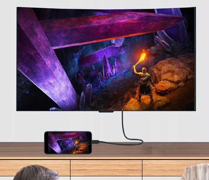 Kabel USB C do Display port Przejściówka adapter DP 4K Thunderbolt 1,8M zdjęcie 5