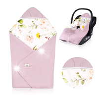 Otulacz do fotelika Lionelo Travel Swaddle Blanket Flower Różowy