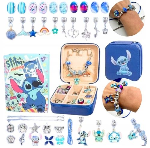 ZESTAW DO ROBIENIA BRANSOLETEK BIŻUTERII DLA DZIECI LILO I STITC 72 EL na Arena.pl