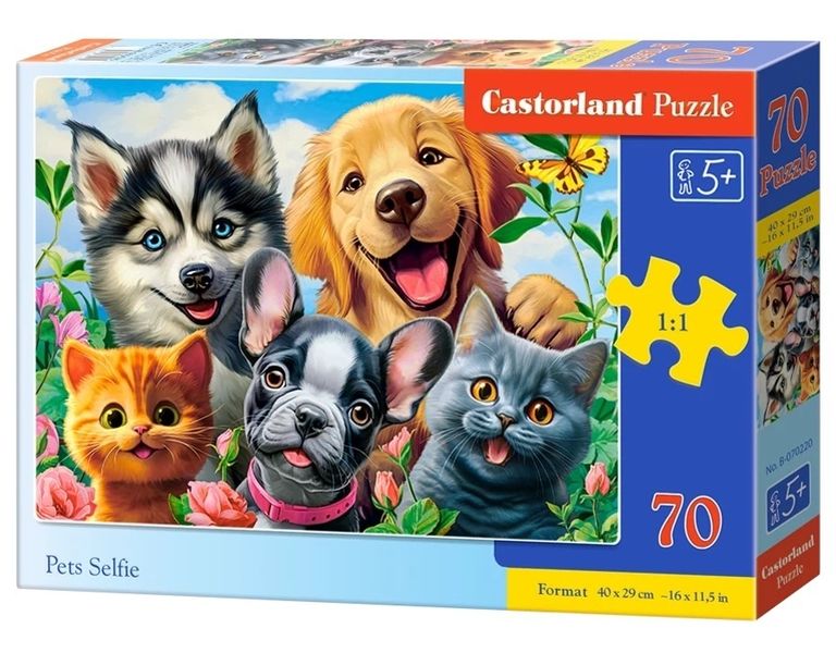 PUZZLE 70 PETS SELFIE zdjęcie 1