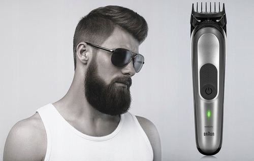 TRYMER MASZYNKA DO WŁOSÓW ZAROSTU BRODY BRAUN SK30004in1 +Gillette ProGlide na Arena.pl