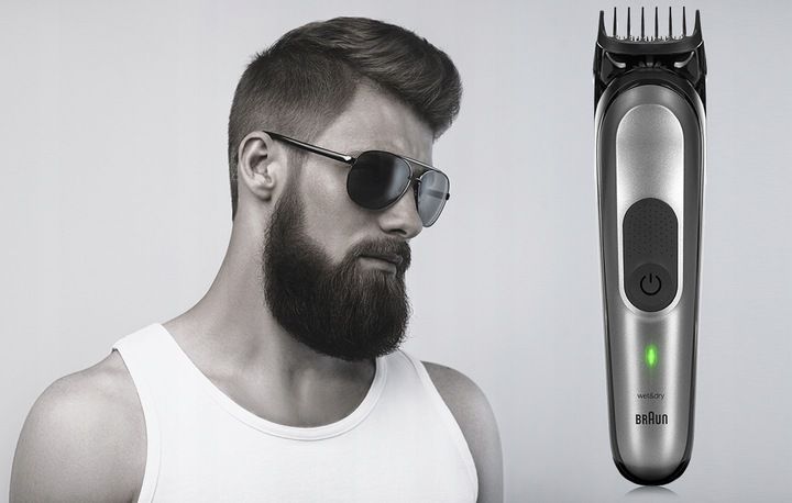 TRYMER MASZYNKA DO WŁOSÓW ZAROSTU BRODY BRAUN SK30004in1 +Gillette ProGlide zdjęcie 8
