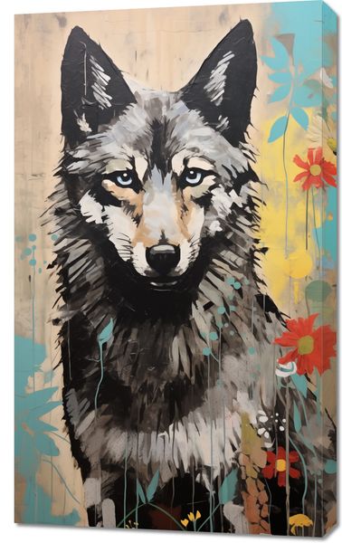 Obraz 60x100cm Przenikliwość Wilczej Natury zdjęcie 1