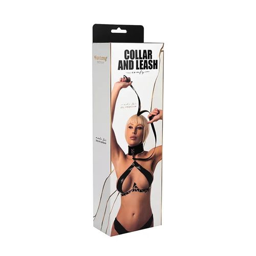collar with detachable leash na Arena.pl