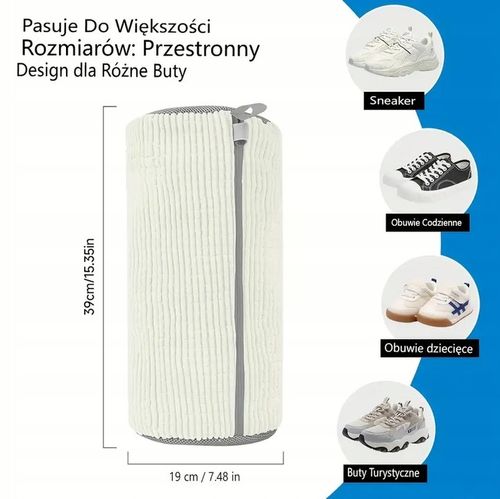 Worek torba do prania butów przeciw odkształcaniu się beżowy z na Arena.pl