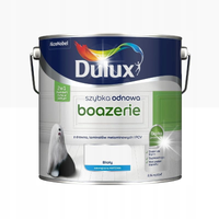 DULUX SZYBKA ODNOWA BOAZERIE FARBA DO DREWNA I PCV BIAŁY MAT 2.5L