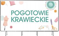 BANER REKLAMOWY na siatce mesh 200x100 cm POGOTOWIE KRAWIECKIE
