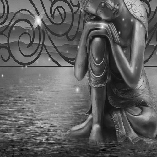 Obraz na płótnie - Canvas, Budda z ptakiem 2 60x40 na Arena.pl
