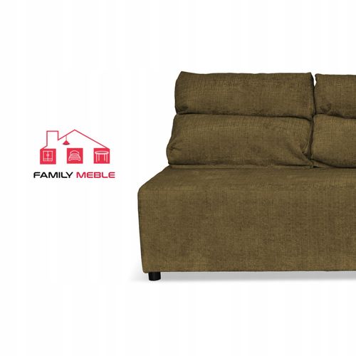 Kanapa sofa KIMO funkcja spania pojemnik Family Meble Ramona brązowy welur na Arena.pl