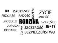 60X40CM RODZINA SZCZĘŚCIE OBRAZ DRUK