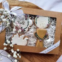 CIASTKO KOMUNIA ZESTAW PODZIĘKOWANIE PREZENT DZIEWCZYNKA