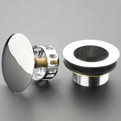 KOREK DO BRODZIKA Z SITKIEM WANNY SYFON STANDARD KLIK-KLAK na Arena.pl